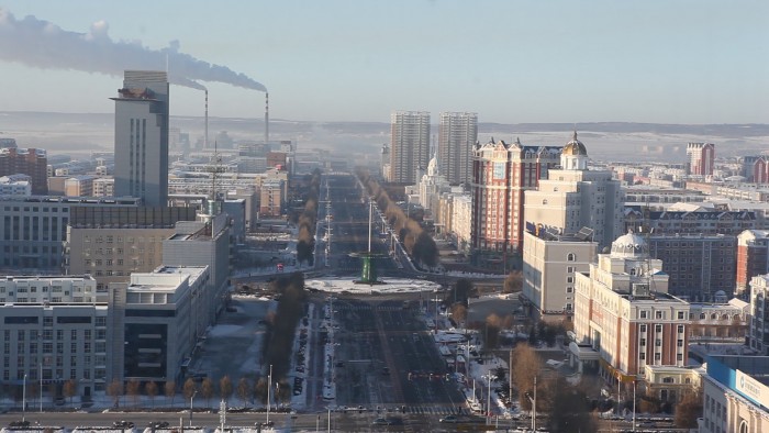 Heihe city in China borders Russia's Far East